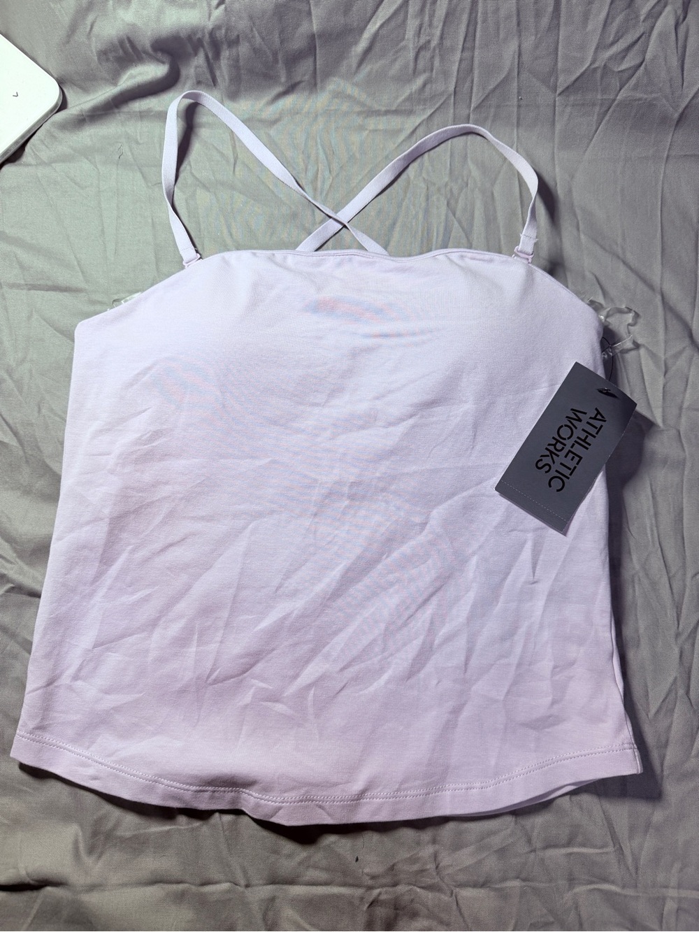 Athletic Works Light Lavender Cross-Back Tank Top
